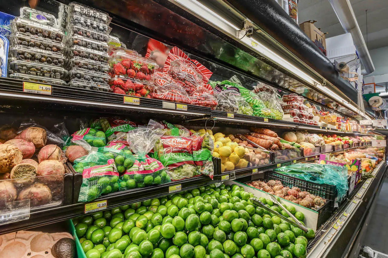Fresh produce and groceries at Casa Lupe Market in Gridley California